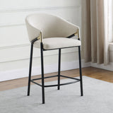Chadwick Fabric Upholstered Counter Chair Beige, Set of 2
