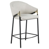 Chadwick Fabric Upholstered Counter Chair Beige, Set of 2
