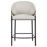 Chadwick Fabric Upholstered Counter Chair Beige, Set of 2