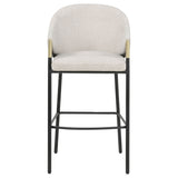 Chadwick Fabric Upholstered Bar Chair Beige (Set of 2)