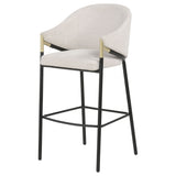 Chadwick Fabric Upholstered Bar Chair Beige (Set of 2)