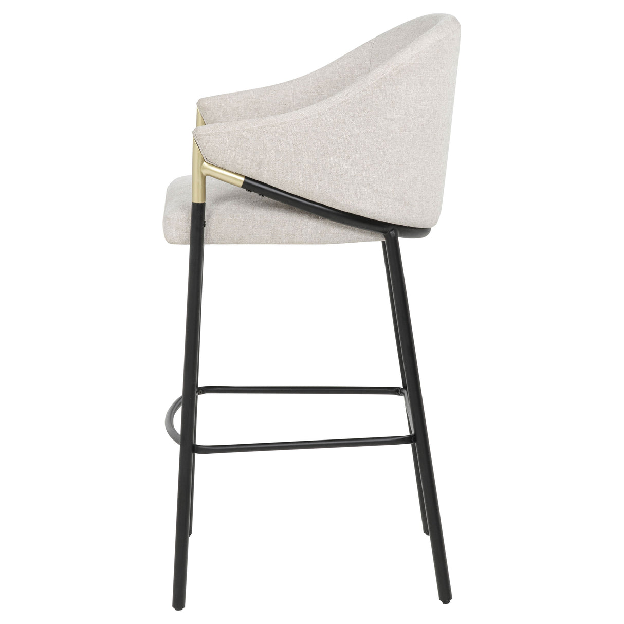 Chadwick Fabric Upholstered Bar Chair Beige (Set of 2)