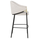 Chadwick Fabric Upholstered Bar Chair Beige (Set of 2)