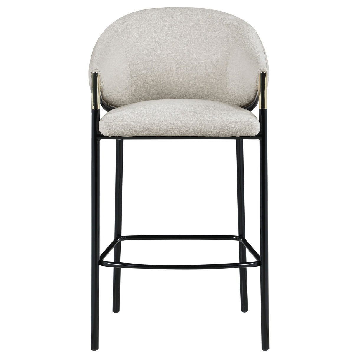 Chadwick Fabric Upholstered Bar Chair Beige, Set of 2