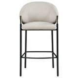 Chadwick Fabric Upholstered Bar Chair Beige, Set of 2