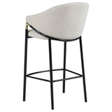 Chadwick Fabric Upholstered Bar Chair Beige, Set of 2