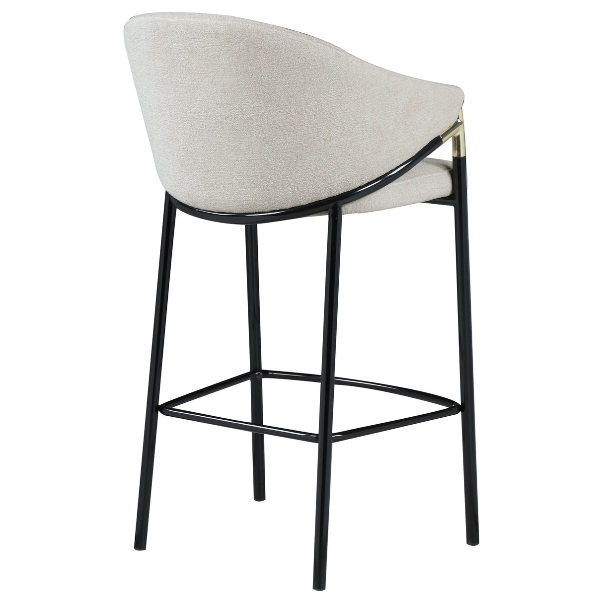 Chadwick Fabric Upholstered Bar Chair Beige, Set of 2