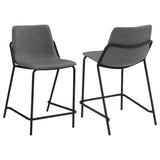 Earnest Upholstered Counter Chair Grey, Set of 2
