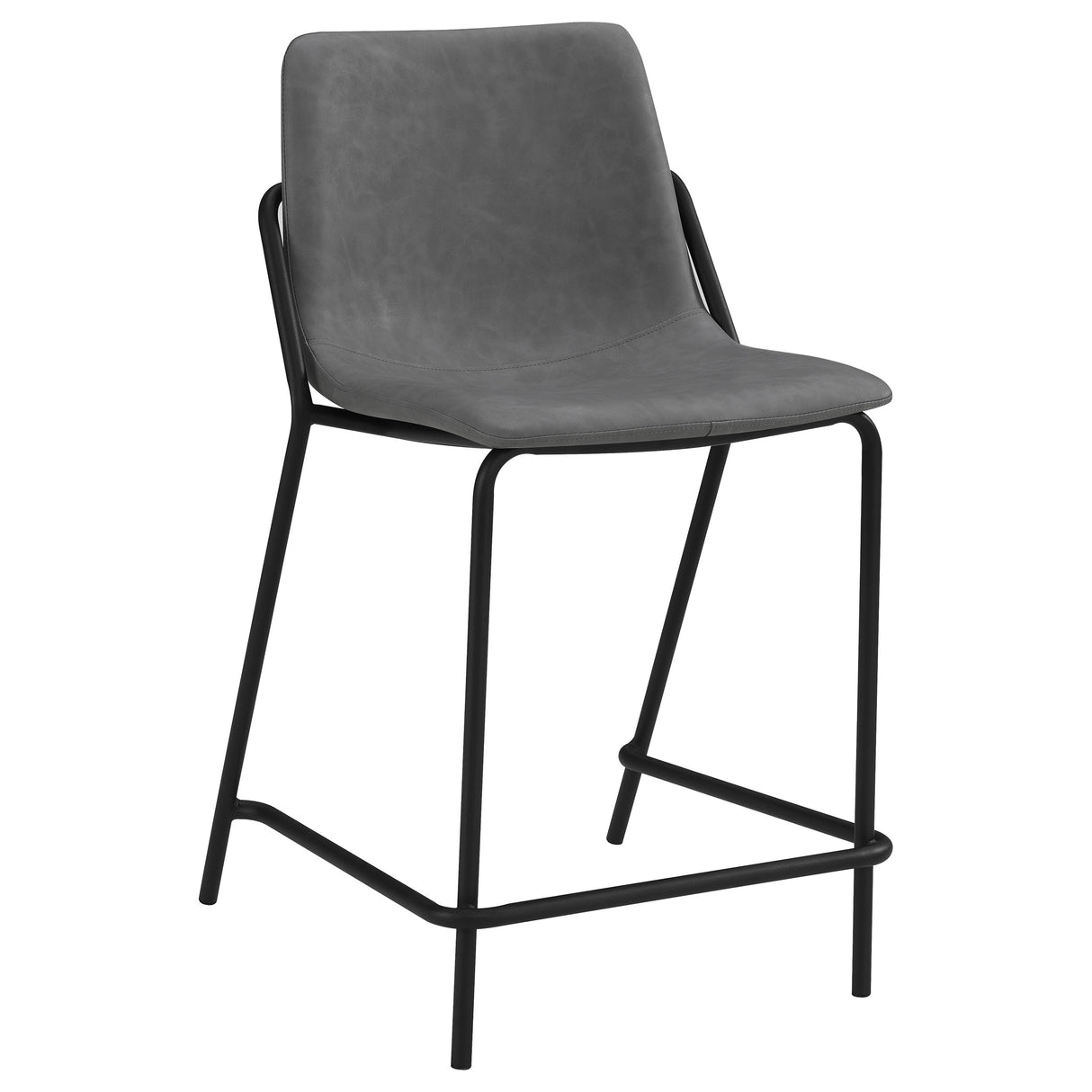 Earnest Upholstered Counter Chair Grey, Set of 2