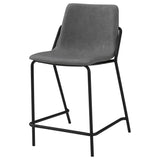 Earnest Upholstered Counter Chair Grey, Set of 2