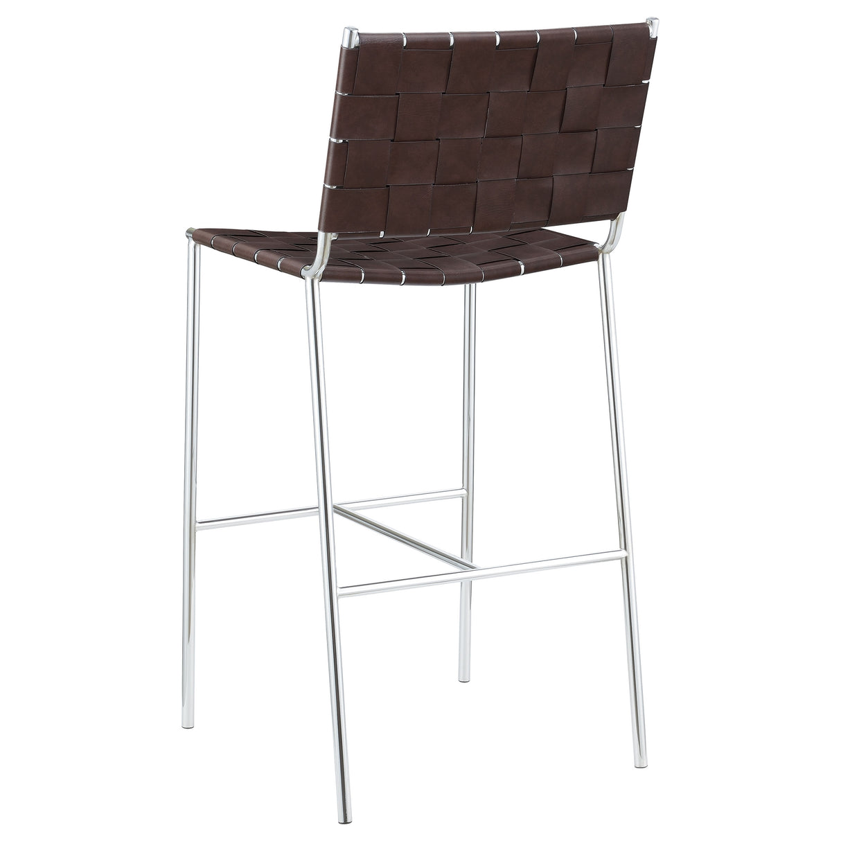 Adelaide Upholstered Pub Height Bar Stool in Brown