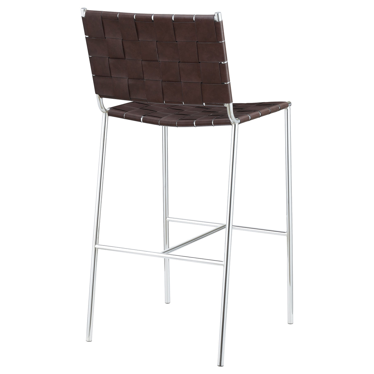 Adelaide Upholstered Pub Height Bar Stool in Brown