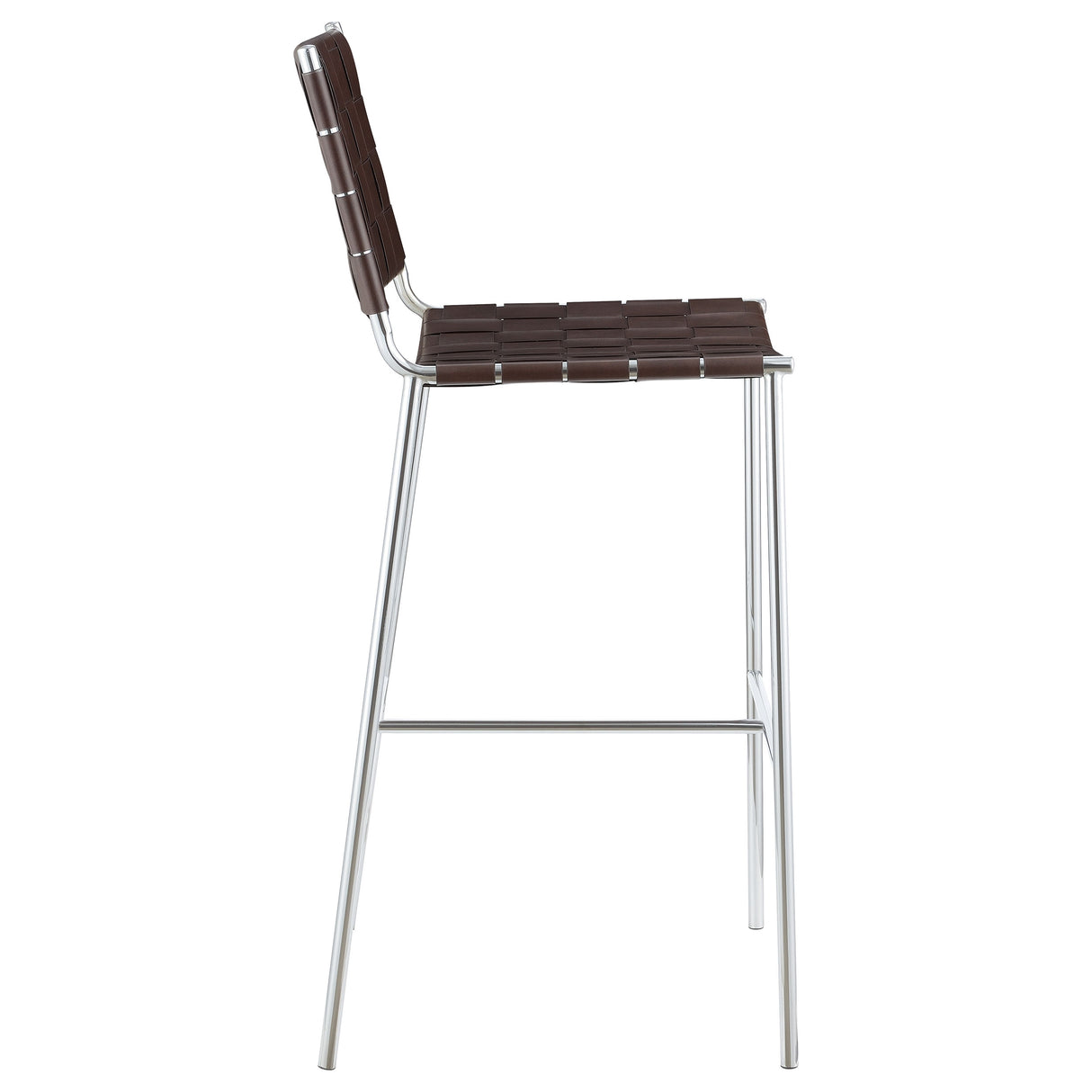 Adelaide Upholstered Pub Height Bar Stool in Brown