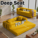 Convertible Sofa Bed With Removable Pillows