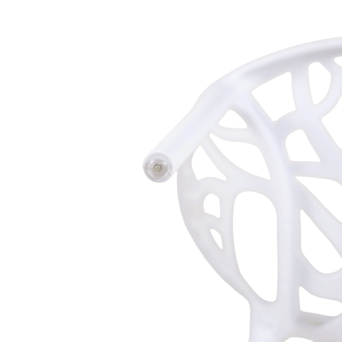 Dining Chair, Transparent Shell Design For Home (Set of 4) - White
