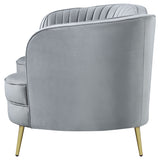 Reigha - Loveseat With Channel Tufted - Gray