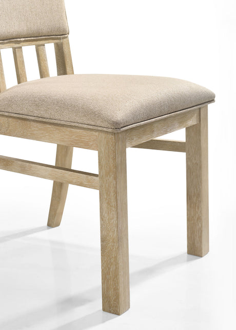 Brutus - Wide Dining Chair (Set of 2) - Reclaimed Wheat