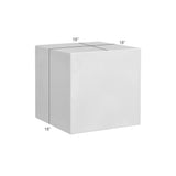 Minerra - Indoor Outdoor Side Table - White Concrete Finish