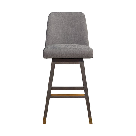 Amelia - Swivel Bar Stool - Gray Oak / Mocha