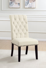 Alana Beige Fabric Upholstered Dining Chair, Set of 2