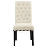 Alana Beige Fabric Upholstered Dining Chair, Set of 2
