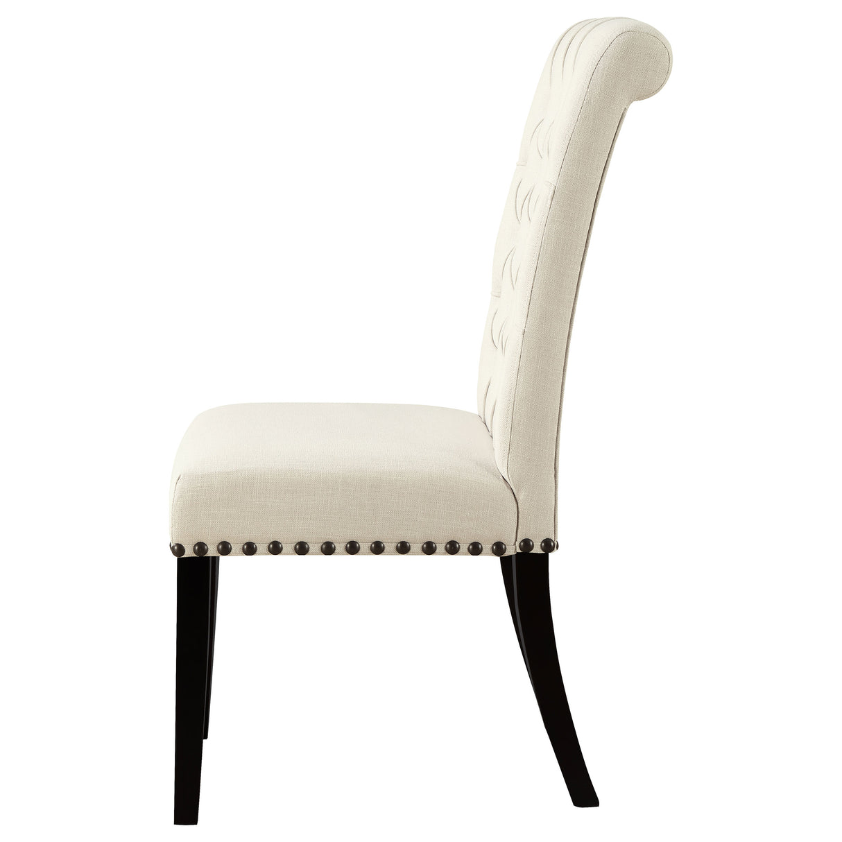 Alana Beige Fabric Upholstered Dining Chair, Set of 2