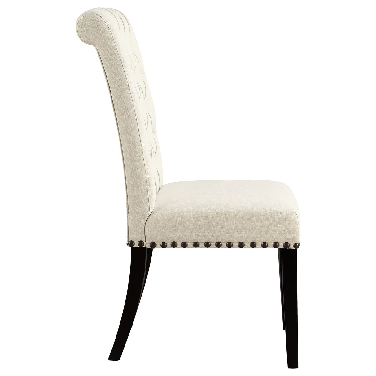 Alana Beige Fabric Upholstered Dining Chair, Set of 2