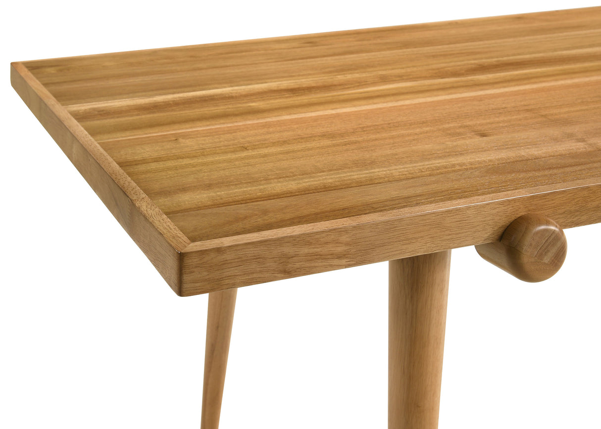 Fabra 79" Rectangular Acacia Veneer Dining Table in Honey