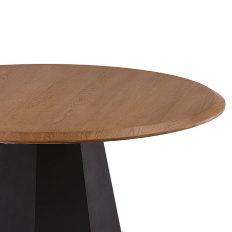 Maddie - Dining Table - Light Brown / Black