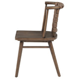 Tallis Brown Woven Leatherette Back Dining Chair, Set of 2