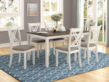 Fortress 7-Piece Rectangular Dining Set Vanilla