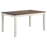 Fortress 7-Piece Rectangular Dining Set Vanilla