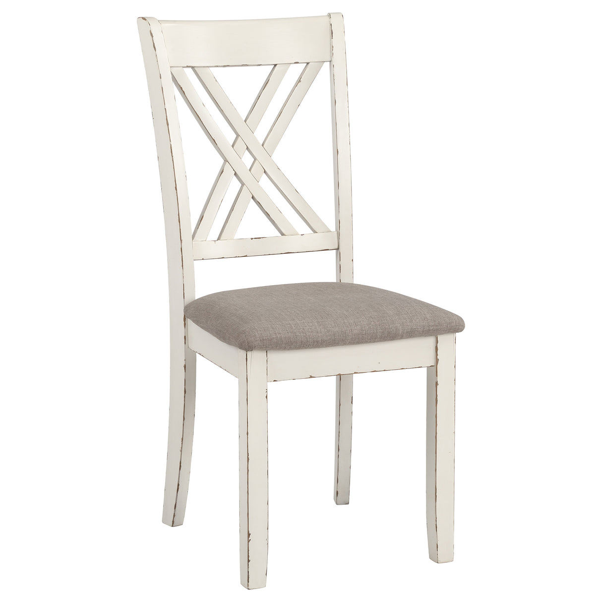 Fortress 7-Piece Rectangular Dining Set Vanilla