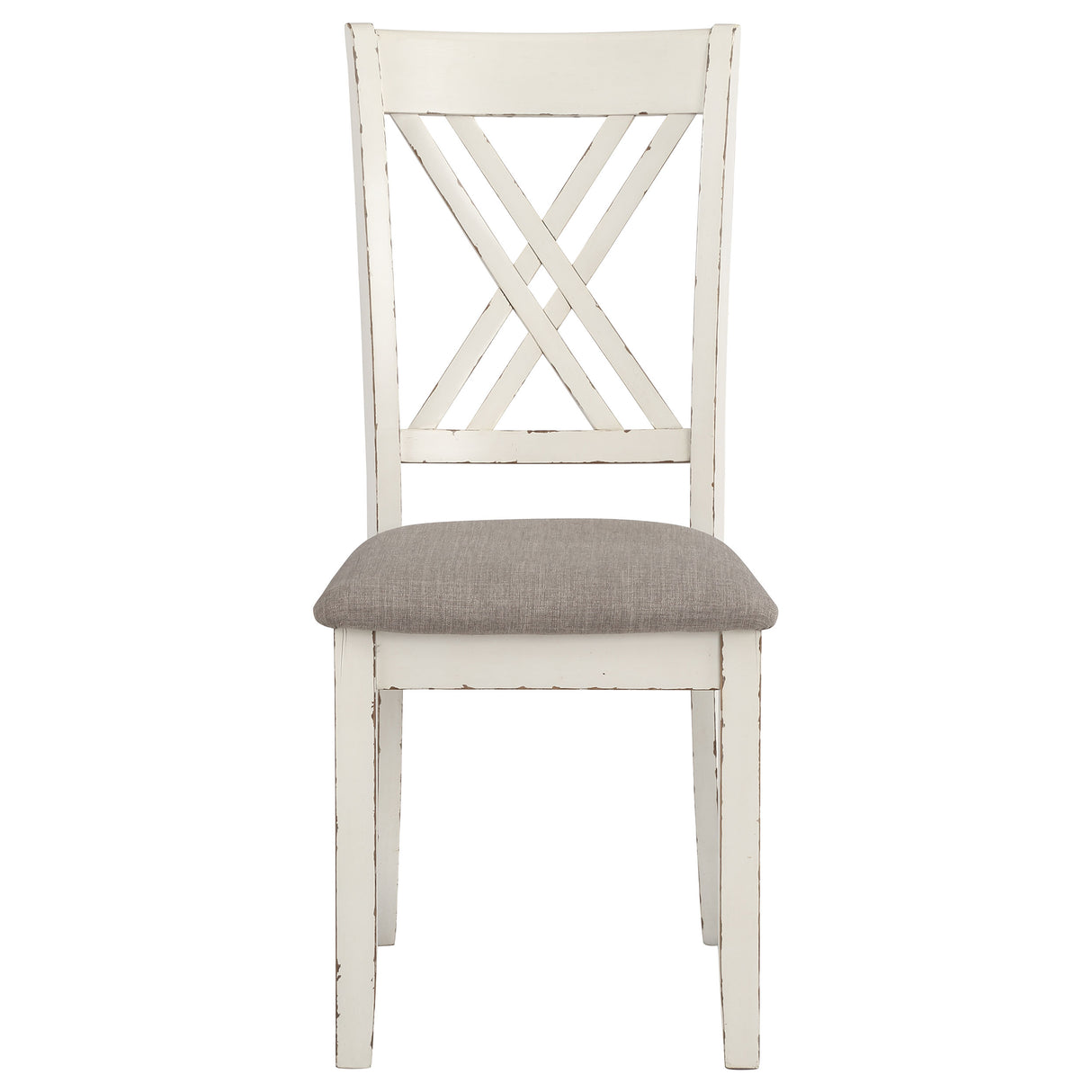 Fortress 7-Piece Rectangular Dining Set Vanilla