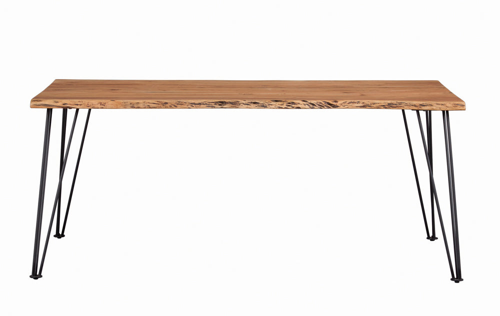 Sherman 71-Inch Live Edge Dining Table Natural Acacia