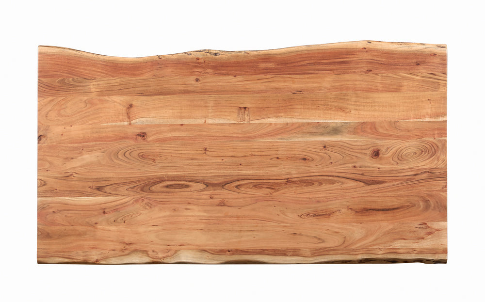 Sherman 71-Inch Live Edge Dining Table Natural Acacia
