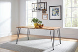 Sherman 71-Inch Live Edge Dining Table Natural Acacia