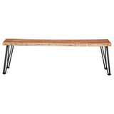 Sherman Wood Dining Bench Natural Acacia