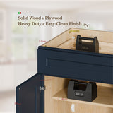 Shaker Wall Cabinet With 2 Adjustable Shelves