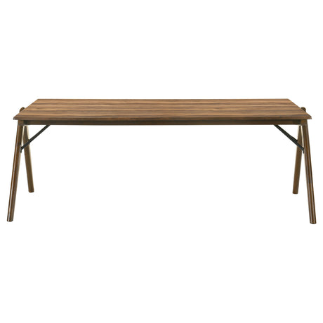 Randolph 5-Piece Dining Set - Sheesham Wood & Brown Fabric