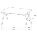 Randolph 5-Piece Dining Set, Sheesham Rubberwood