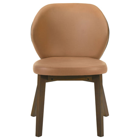 Randolph Dining Side Chair Butterscotch and Brown - Set of 2