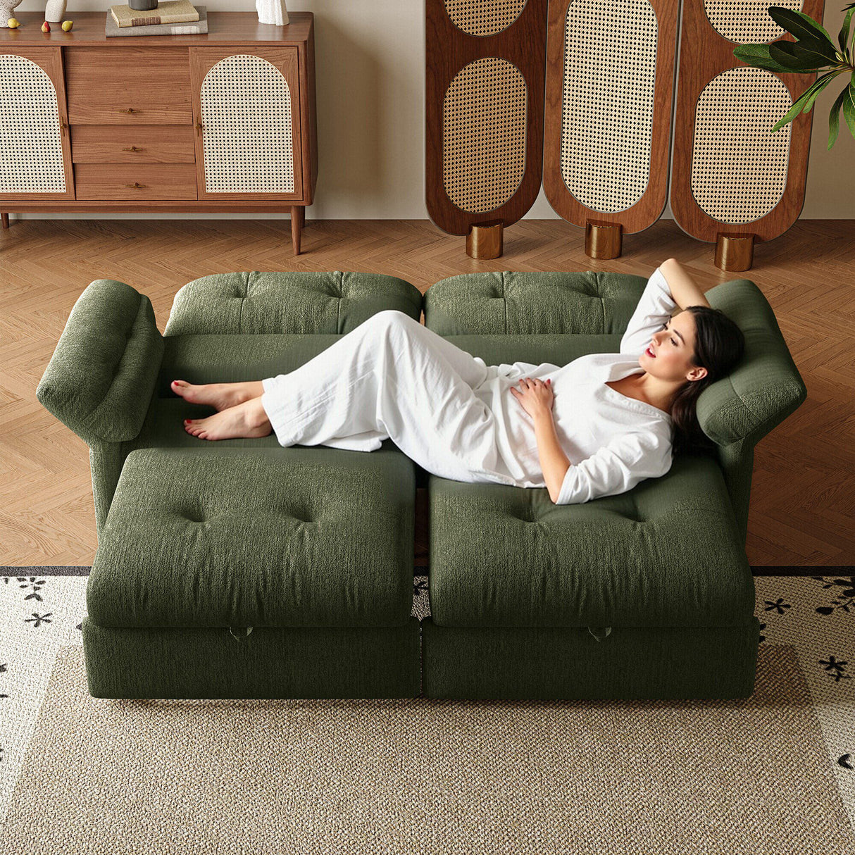 Sofa Bed, 2 In 1 Design For Living Rooms