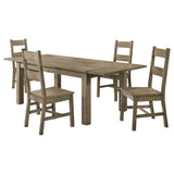 Cardova 5-Piece Extension Dining Set, Vineyard Oak