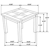 Cardova 5-Piece Counter Height Dining Set, Vineyard Oak