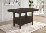 Prentiss 78-Inch Extension Counter Dining Table Cappuccino