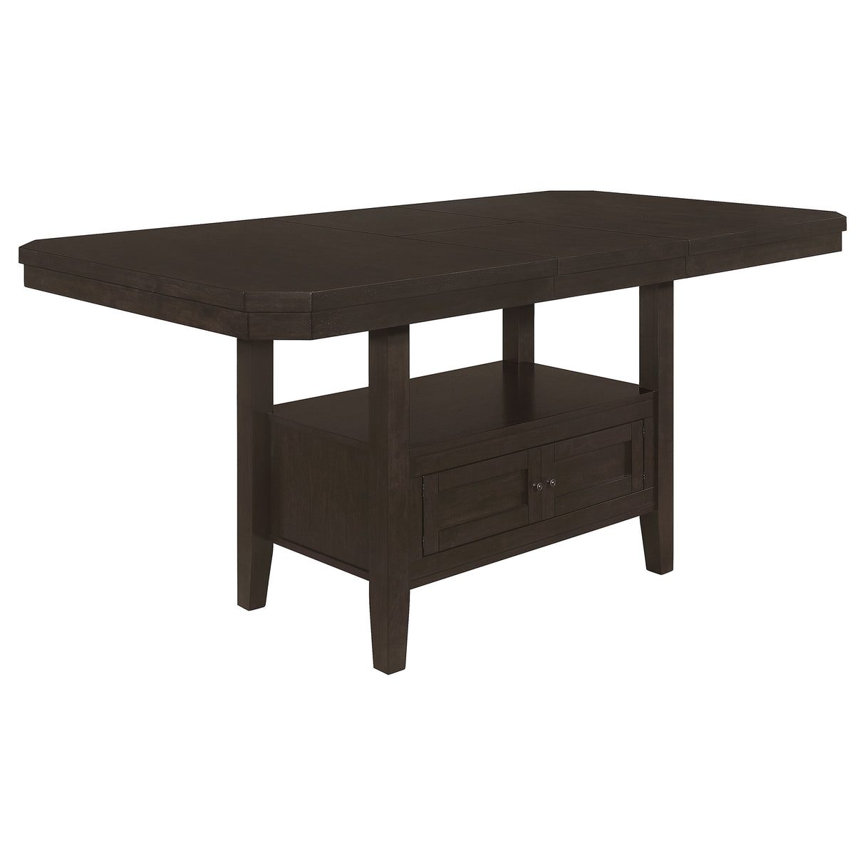Prentiss 78-Inch Extension Counter Dining Table Cappuccino