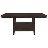Prentiss 78-Inch Extension Counter Dining Table Cappuccino