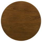 Mueller 48" Round Mindi Veneer Dining Table in Brown