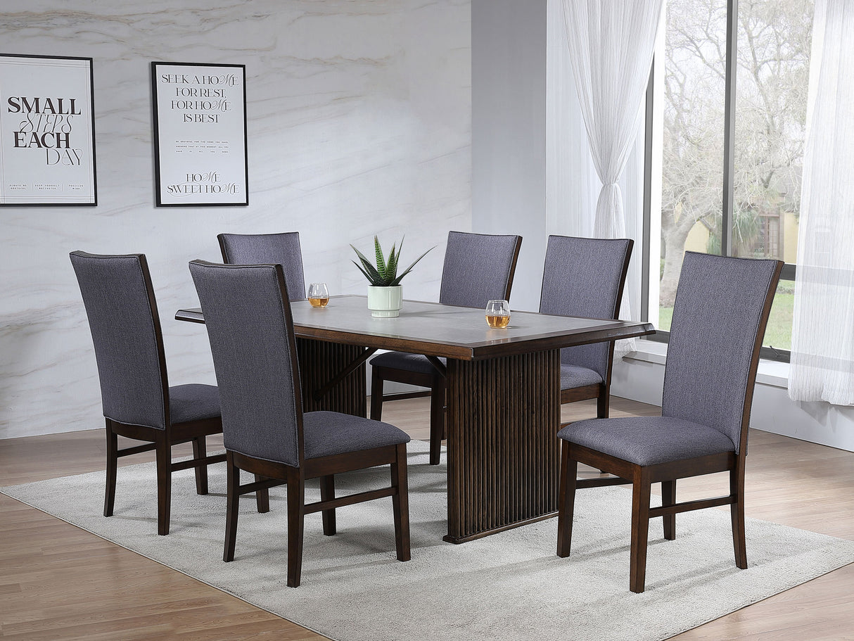 Sherwood Upholstered Dining Side Chair Grey - Set of 2